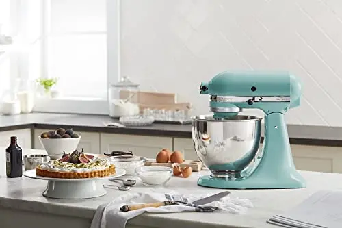 Mikser stojący KitchenAid Artisan o pojemności 5 litrów z funkcją pochylania – mikser ze stali nierdzewnej z zabezpieczeniem przed rozlaniem i 10 ustawieniami prędkości