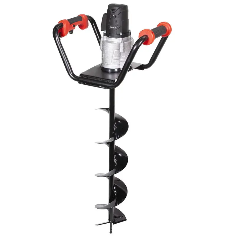 Świder glebowy XtremepowerUS 1500 W – wiertło o średnicy 15 cm, uchwyt tłumiący wibracje i blokada bezpieczeństwa