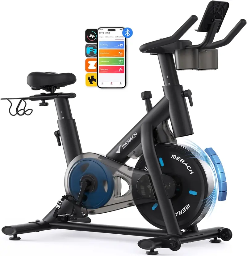 MERACH Smart Exercise Bike – rower treningowy kompatybilny z aplikacją i magnetycznym systemem hamowania