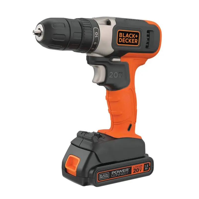 Wiertarko-wkrętarka akumulatorowa BLACK+DECKER 20 V litowo-jonowa 3/8