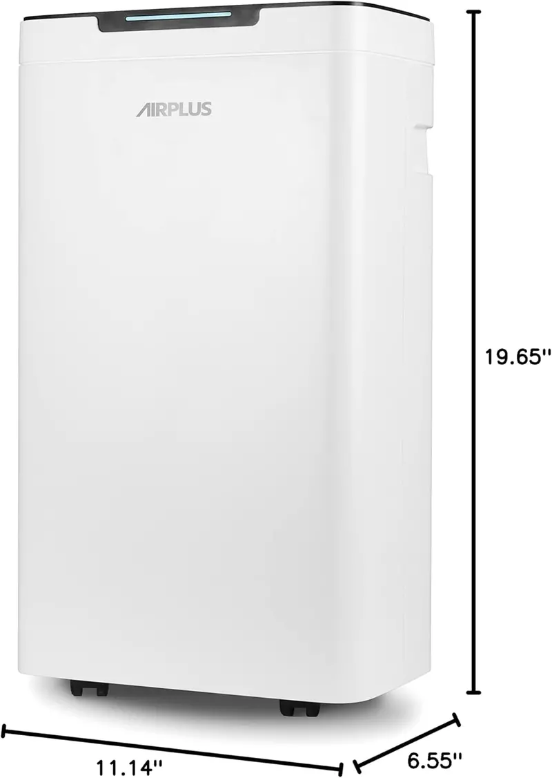 Osuszacz powietrza do piwnic AIRPLUS o pojemności 30 litrów – odpowiedni do pomieszczeń o powierzchni do 140 m², zawiera wąż spustowy, skutecznie usuwa wilgoć