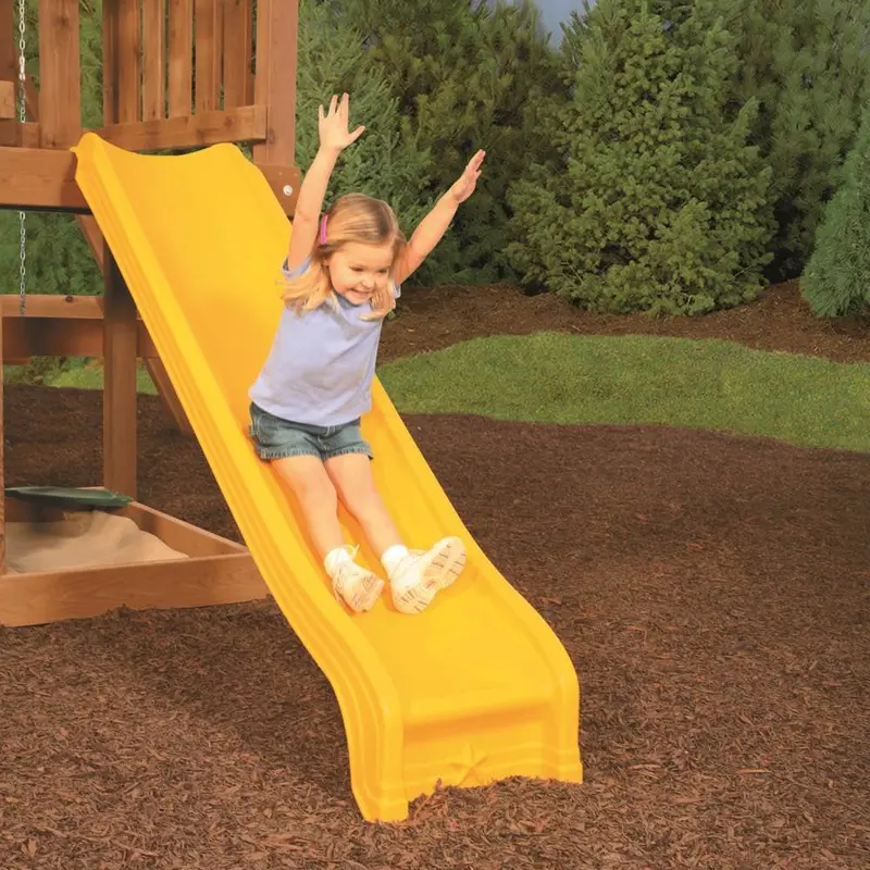 Żółta zjeżdżalnia PlayStar z łopatką