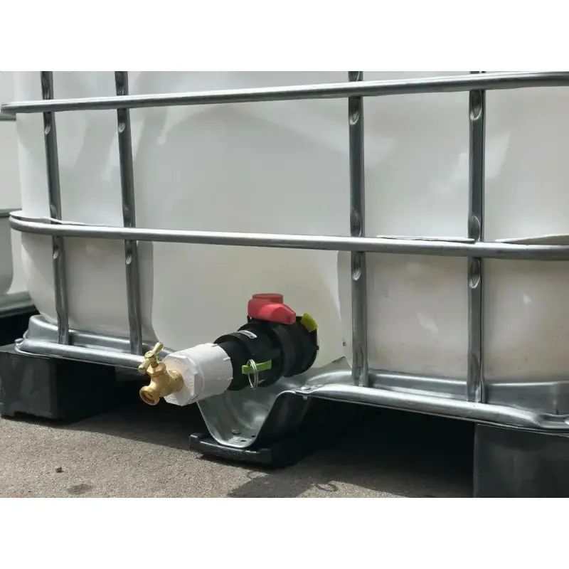 Zbiornik IBC o pojemności 330 galonów do kontaktu z żywnością – pojemnik z certyfikatem NSF do przechowywania wody pitnej lub zbierania deszczówki.