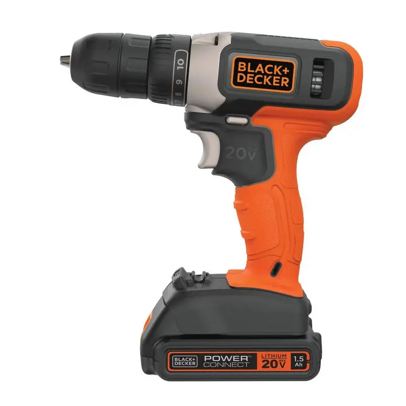 Wiertarko-wkrętarka akumulatorowa BLACK+DECKER 20 V litowo-jonowa 3/8