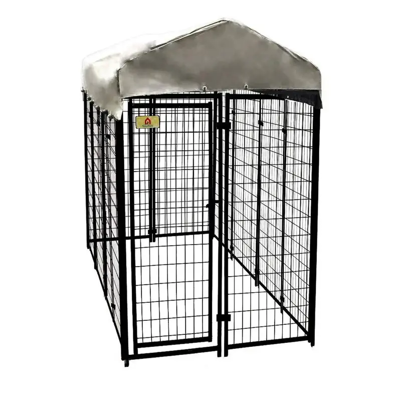 Wybieg dla psa z siatki drucianej, 120 cm x 240 cm x 180 cm – solidne ogrodzenie zewnętrzne dla zwierząt
