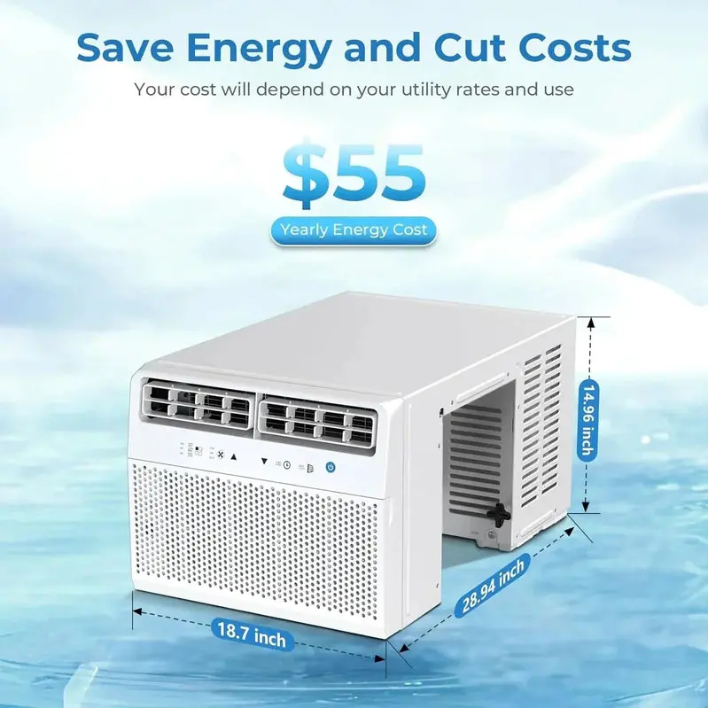 Klimatyzator okienny Antarctic Star o mocy 12 000 BTU w kształcie litery U – wyjątkowo ciche chłodzenie, energooszczędna konstrukcja