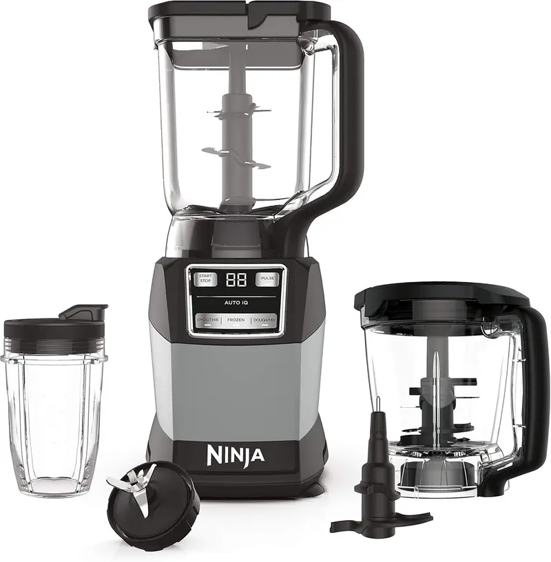 Kompaktowy system kuchenny Ninja Auto-IQ – inteligentny blender o pojemności 2 litrów do koktajli, ciasta i mrożonych mieszanek
