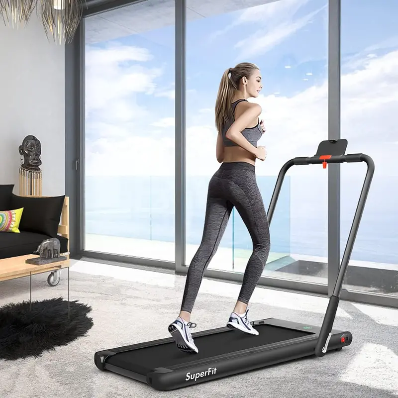 Superfit Kompaktowa składana bieżnia pod biurkowa o mocy 2,25 KM z podwójnym trybem pracy