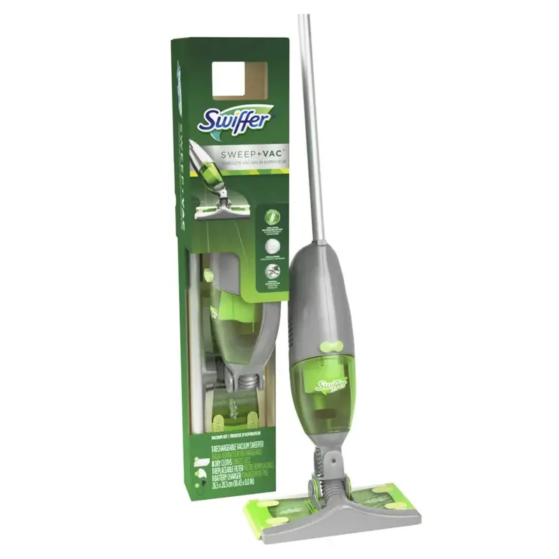 Zestaw odkurzacza bezprzewodowego Swiffer Sweep + Vac: lekki odkurzacz do twardych podłóg i dywanów
