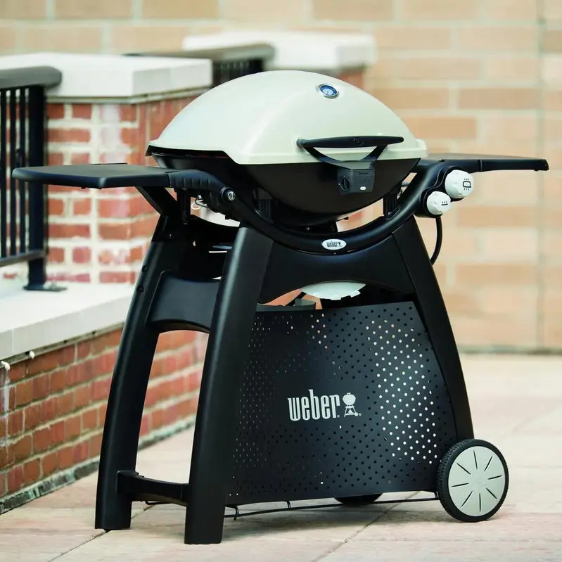 Grill gazowy propan-butan Weber Q 3200 – przenośny grill gazowy z wykończeniem tytanowym, 3 palnikami i precyzyjną kontrolą gotowania.