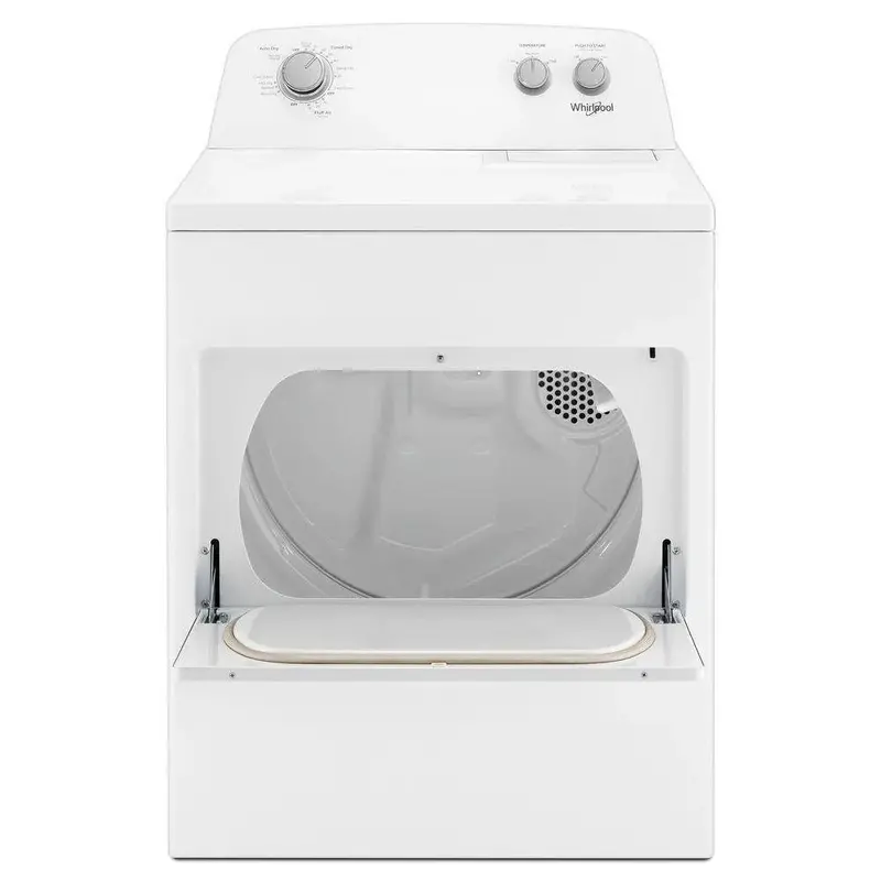 Suszarka elektryczna Whirlpool o pojemności 7,0 stóp sześciennych, biała – technologia AutoDry + opcja Wrinkle Shield
