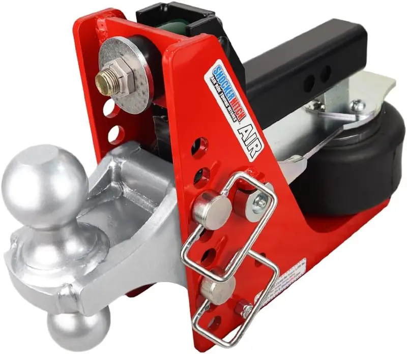 Podwójna kula zaczepu pneumatycznego Air Hitch – kompatybilna z zaczepami 2″ i 2-5/16″, nośność 12 000 funtów