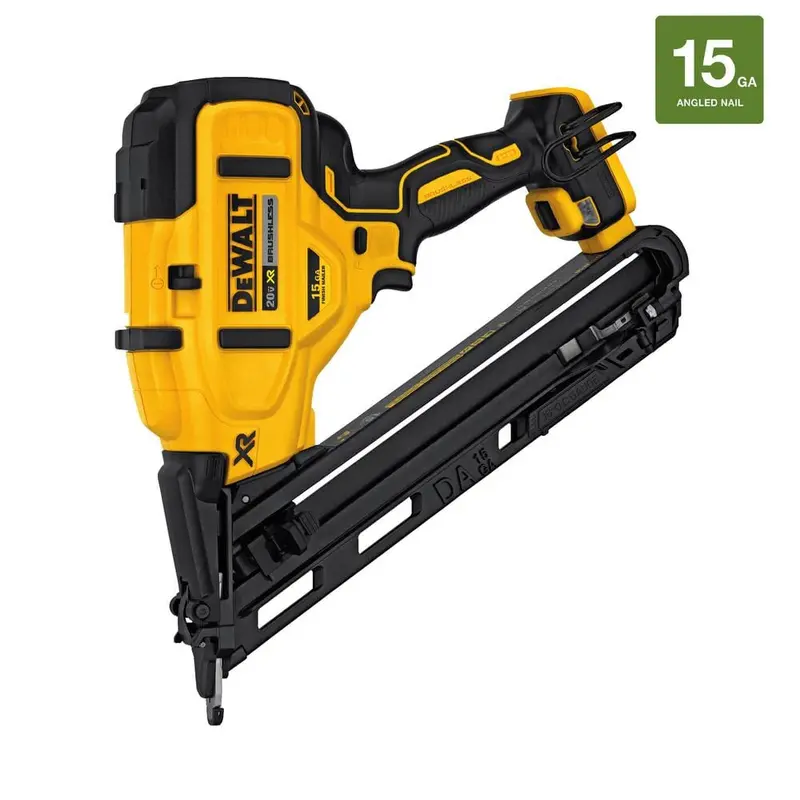 Gwoździarka akumulatorowa DEWALT 20 V MAX XR z akumulatorem litowo-jonowym, 15 Gauge, gwoździarka kątowa (tylko narzędzie) DCN650B