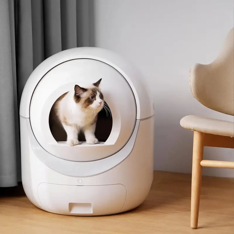 Automatyczna, samoczyszcząca się kuweta SmartPaws, sterowana aplikacją, odpowiednia dla wielu kotów, pojemność 10 litrów