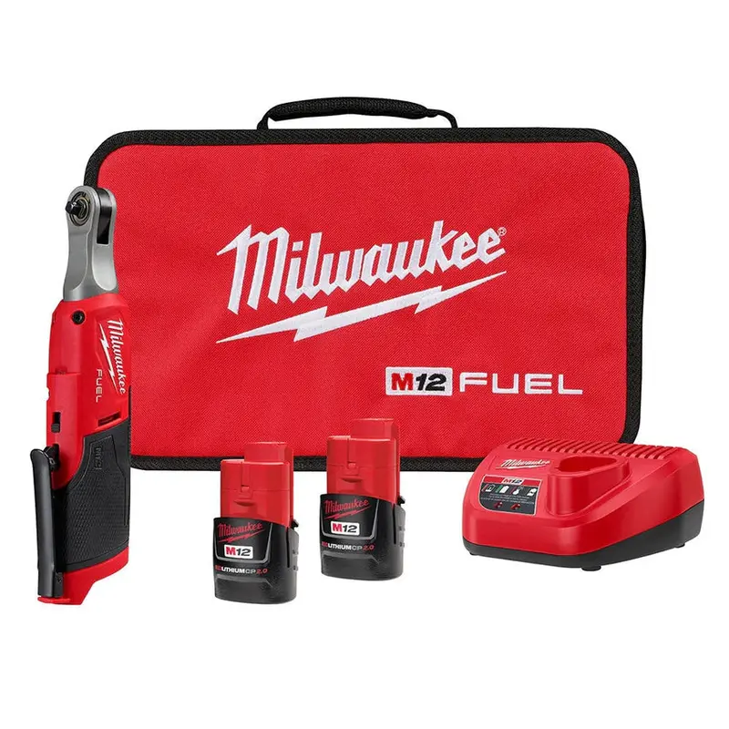 MILWAUKEE M12 FUEL Grzechotka akumulatorowa o dużej prędkości 1/4 cala – Kompaktowe elektronarzędzie bezszczotkowe z funkcją precyzyjnego dokręcania