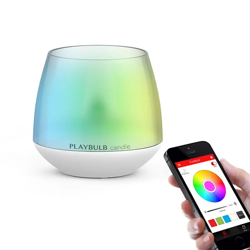 Inteligentna żarówka LED MIPOW PLAYBULB, wielokolorowa, ściemnialna żarówka świeczkowa RGB ze sterowaniem Bluetooth, idealna do oświetlenia domowego.