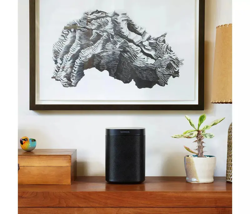 Sonos One Gen 2 Smart Speaker – bezprzewodowy głośnik ze sterowaniem głosowym i obsługą Alexy i Asystenta Google