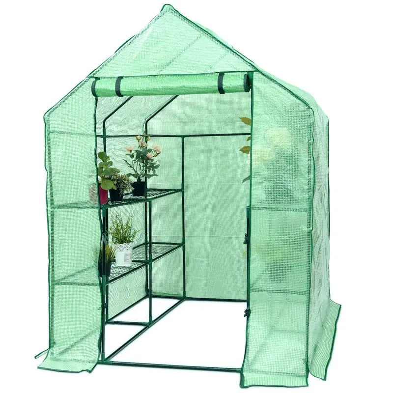 Szafka do uprawy roślin z bezpośrednim dostępem do wewnątrz/na zewnątrz — namiot do uprawy roślin o wymiarach 1,46 m × 1,46 m × 1,95 m
