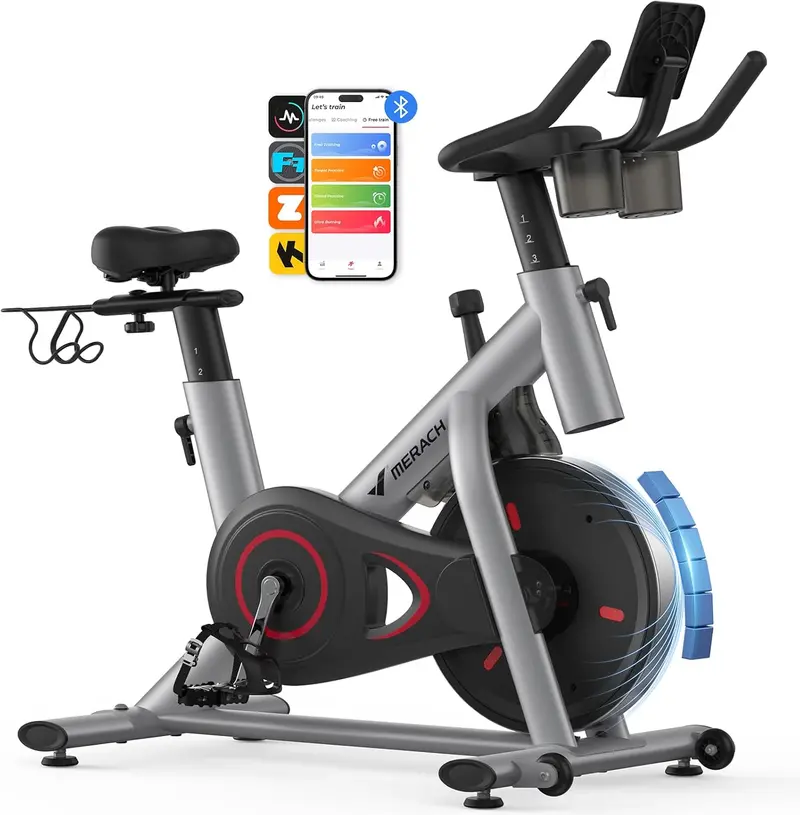 MERACH Smart Exercise Bike – rower treningowy kompatybilny z aplikacją i magnetycznym systemem hamowania