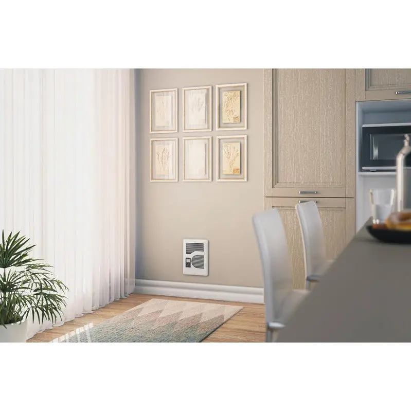 Cyfrowy grzejnik ścienny Cadet Energy Plus – wielonapięciowy (120 V/208 V/240 V), wykończenie w kolorze białym